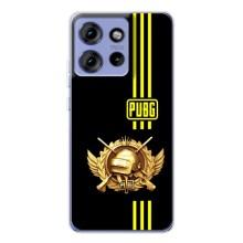 Чехол (TPU) с картинкой "Лого Пабг" на Едж 50 (Лого PUPG)