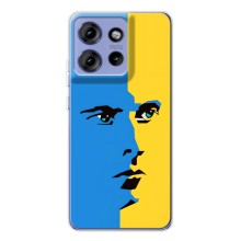 Украинские Чехлы для Motorola Edge 50 с картинкой УПА (AlphaPrint) (Степан Бандера)