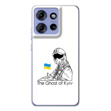 Защитные чехлы (Призрак Киева) для Motorola Edge 50 (AlphaPrint) (Летчик Киева)