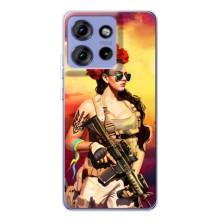 ЗСУ Чехлы (TPU) для Motorola Edge 50 – Женщина солдат