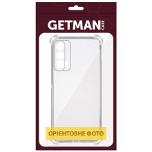 TPU чехол GETMAN Ease logo усиленные углы Full Camera для Motorola Edge 60 Fusion – Прозрачный