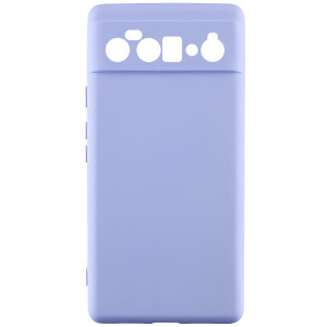 Чехол TPU GETMAN Liquid Silk Full Camera для Motorola Edge 60 Fusion – Сиреневый