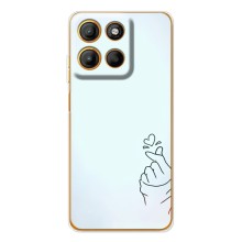 Чохол (Знак сердечка) для Motorola Edge 60 Fusion – Сердечко на блакитному