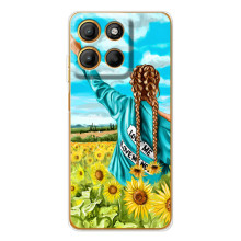 Чехол для Патриота Украины Motorola Edge 60 Fusion - (AlphaPrint) (Украиночка)