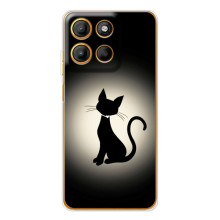 Чохол з принтом для Motorola Edge 60 Fusion (AlphaPrint) Модні коти (Силует котика)
