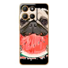 Чохол (ТПУ) Милі песики для Motorola Edge 60 Fusion (Смішний Мопс)