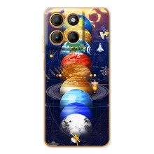 Чохол (ТПУ) з планетами на Motorola Edge 60 Fusion – Арт планети
