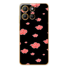 Чехол с символикой Аниме для Motorola Edge 60 Fusion (Анимешные тучки)