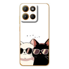 Чохол з малюнком кіт на Motorola Edge 60 Fusion (Коти в окулярах)