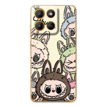 Чехол с Лабубу на Motorola Edge 60 Fusion – Коллаж Лабубу