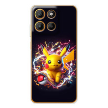 Чехол с Пикачу на Motorola Edge 60 Fusion – Пикачу с мячом