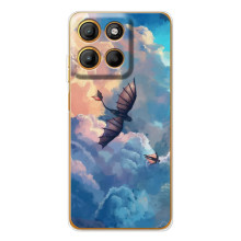 Чехол с принтом дракон Беззубик для  – Беззубик в небе