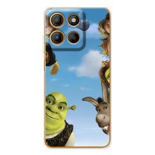 Печатный чехол с принтом Шрек для Motorola Edge 60 Fusion