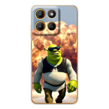 Печатный чехол с принтом Шрек для Motorola Edge 60 Fusion – Стильный Шрек