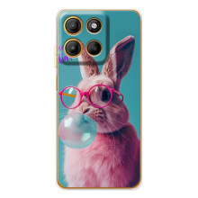 Чохол з принтом стильні тварини для Едж 60 Фюжин (Кролик в окулярах)