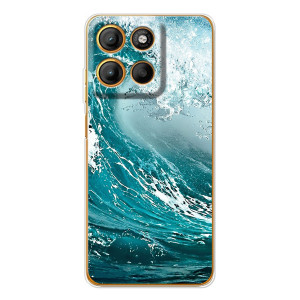 Летний Чехол на Motorola Edge 60 Fusion – Морская волна