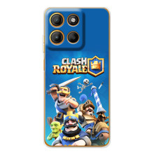 Силиконовый Чехол (атрибутика Клеш Роял) для Motorola Edge 60 Fusion (Клеш Король)