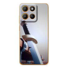 Силиконовый Чехол (атрибутика Клеш Роял) для Motorola Edge 60 Fusion (Меч варвара)