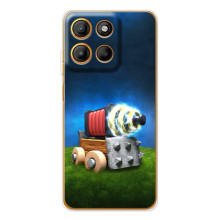 Силиконовый Чехол (атрибутика Клеш Роял) для Motorola Edge 60 Fusion (Пушка)