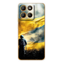 Силиконовый Чехол (атрибутика Клеш Роял) для Motorola Edge 60 Fusion (Война)