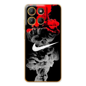 Силиконовый Чехол на Motorola Edge 60 Fusion с картинкой Nike – Nike дым