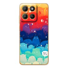 Силіконовий чохол з котиком для Motorola Edge 60 Fusion (Mew)