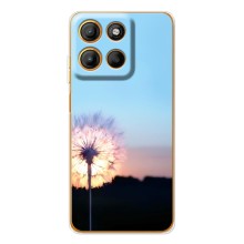 Силіконовий Чохол з кульбабками на Motorola Edge 60 Fusion (Захід з кульбабкою)