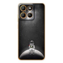 Силіконовый Чохол з принтом "Космонавти" на Motorola Edge 60 Fusion – Космонавт романтик
