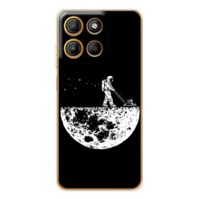 Силіконовый Чохол з принтом "Космонавти" на Motorola Edge 60 Fusion – Космонавт