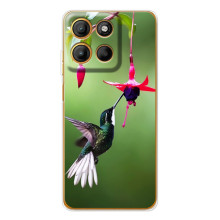 Силиконовый чехол с птичкой на Motorola Edge 60 Fusion