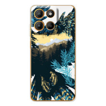 Силиконовый чехол с птичкой на Motorola Edge 60 Fusion – Яркий Орел