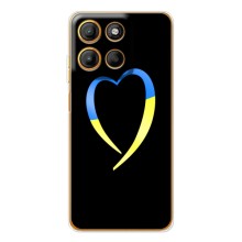 Силіконовий Чохол  на Motorola Edge 60 Fusion (Я-Україна) (Українське серце)