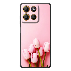 Чохли з картинкою (Тюльпани) на Motorola Еdge 60 Нeo – Рожеві тюльпани