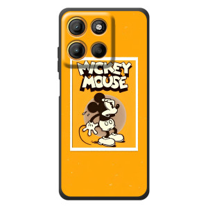 Чехлы с принтом Микки Маус на Motorola Edge 60 Neo (Испуганный Микки)