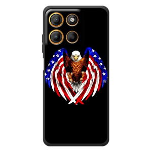 Чехол Флаг USA для Motorola Edge 60 Neo – Крылья США