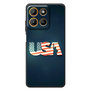 Чехол Флаг USA для Motorola Edge 60 Neo – USA