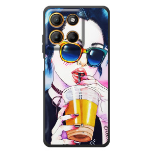 Чехол с картинкой Модные Девчонки Motorola Edge 60 Neo (Девушка с коктейлем)