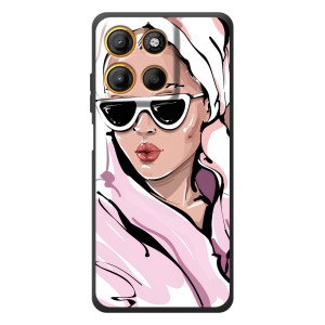 Чехол с картинкой Модные Девчонки Motorola Edge 60 Neo (Девушка в халате)