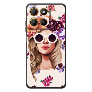 Чехол с картинкой Модные Девчонки Motorola Edge 60 Neo (Девушка в очках)