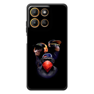 Чехол с Обезьянами Motorola Edge 60 Neo - (AlphaPrint)