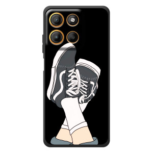 Чехол с Прикольным принтом на Motorola Edge 60 Neo – Кеды