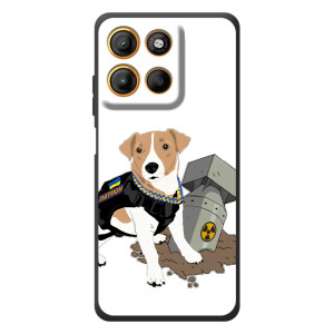 Чехол с принтом Собаки Патрон для Motorola Edge 60 Neo – Пёс Патрон с ракетой