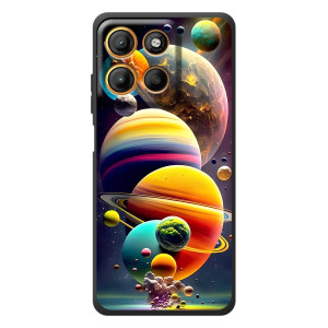Чехол (ТПУ) с планетами на Motorola Edge 60 Neo – Солнечна система