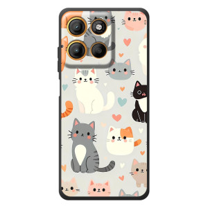 Чехол с рисунком кот на Motorola Edge 60 Neo