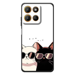 Чехол с рисунком кот на Motorola Edge 60 Neo