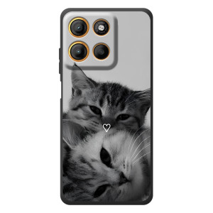 Чехол с рисунком кот на Motorola Edge 60 Neo