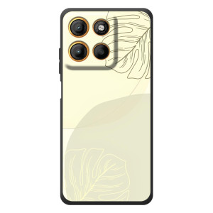 Чехол цветочный дизайн для Motorola Edge 60 Neo – Зелёный фон