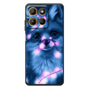 Чехол с принтом лисички на Мотельора Эдж 60 Нео – Лисица с гирляндой