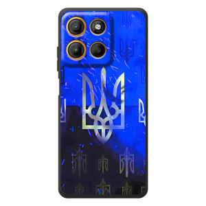 Чехол с украинским гербом на Motorola Edge 60 Neo – Гербы на синем