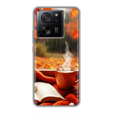 Чехол с уникальным дизайном «Осень с кофе» для Motorola Edge 60 Neo – Кофе и дождь